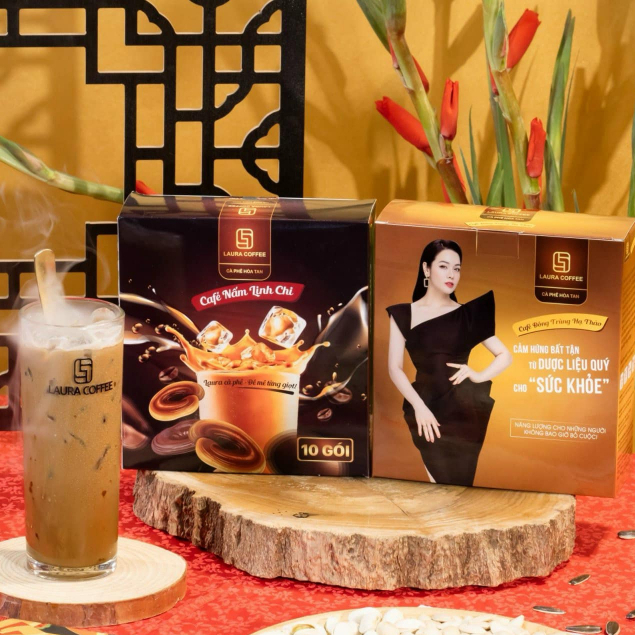 Hộp cà phê Nấm linh chi Laura Coffee Nhật Kim Anh