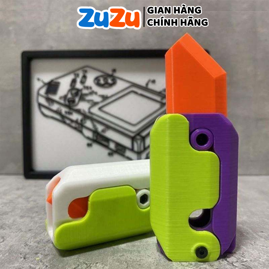 Dao cà rốt trọng lực 3d, dao cà rốt mini giảm stress