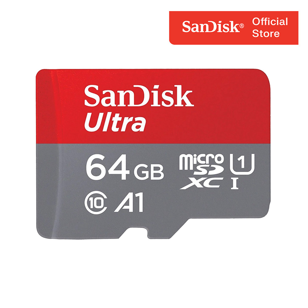 Thẻ nhớ microsdxc sandisk ultra a1 64gb 140mb/s sdsquab-064g-gn6mn