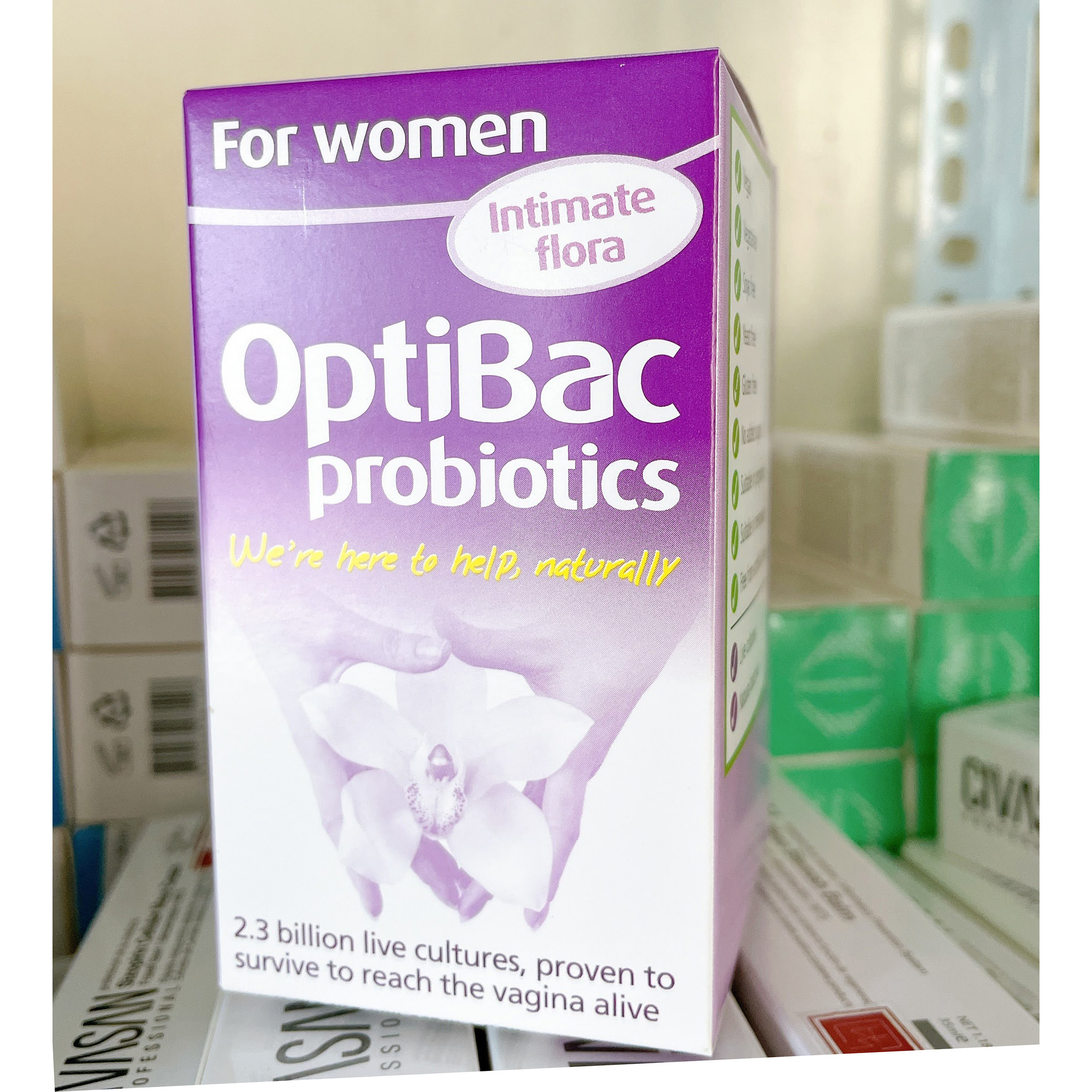 Men vi sinh optibac tím 30 và 60 viên cho phụ nữ