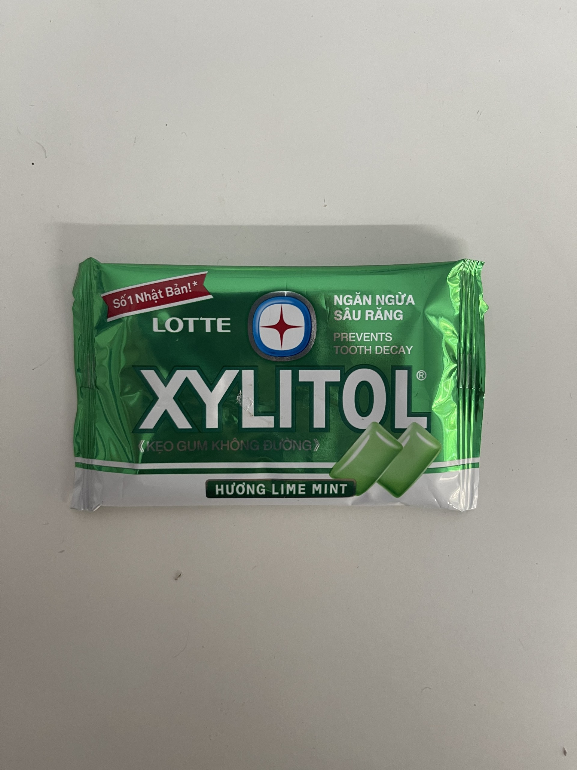 Kẹo gum không đường Xylitol gói
