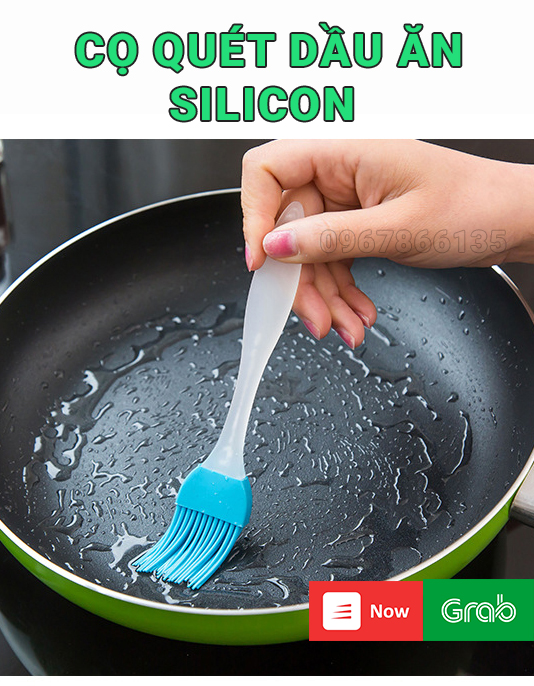 Chổi quét dầu, bơ silicon chịu nhiệt Cọ quết dầu ăn silicon