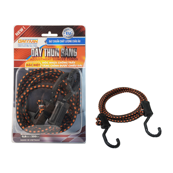 Dây Thun Ràng Tăng Chỉnh DARAVIN 2M Móc Nhựa Lõi Thép Phiên Bản Mới Chịu Tải Lớn