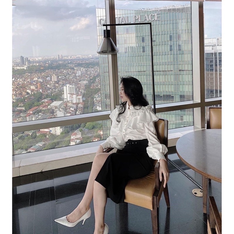 Áo sơ mi cổ trụ phong cách hàn quốc_008