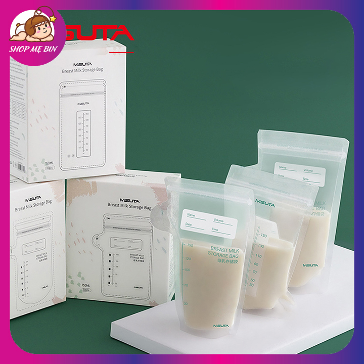 Túi trữ sữa Misuta – Túi trữ sữa 150ml, 200ml túi có vòi hàng chính hãng