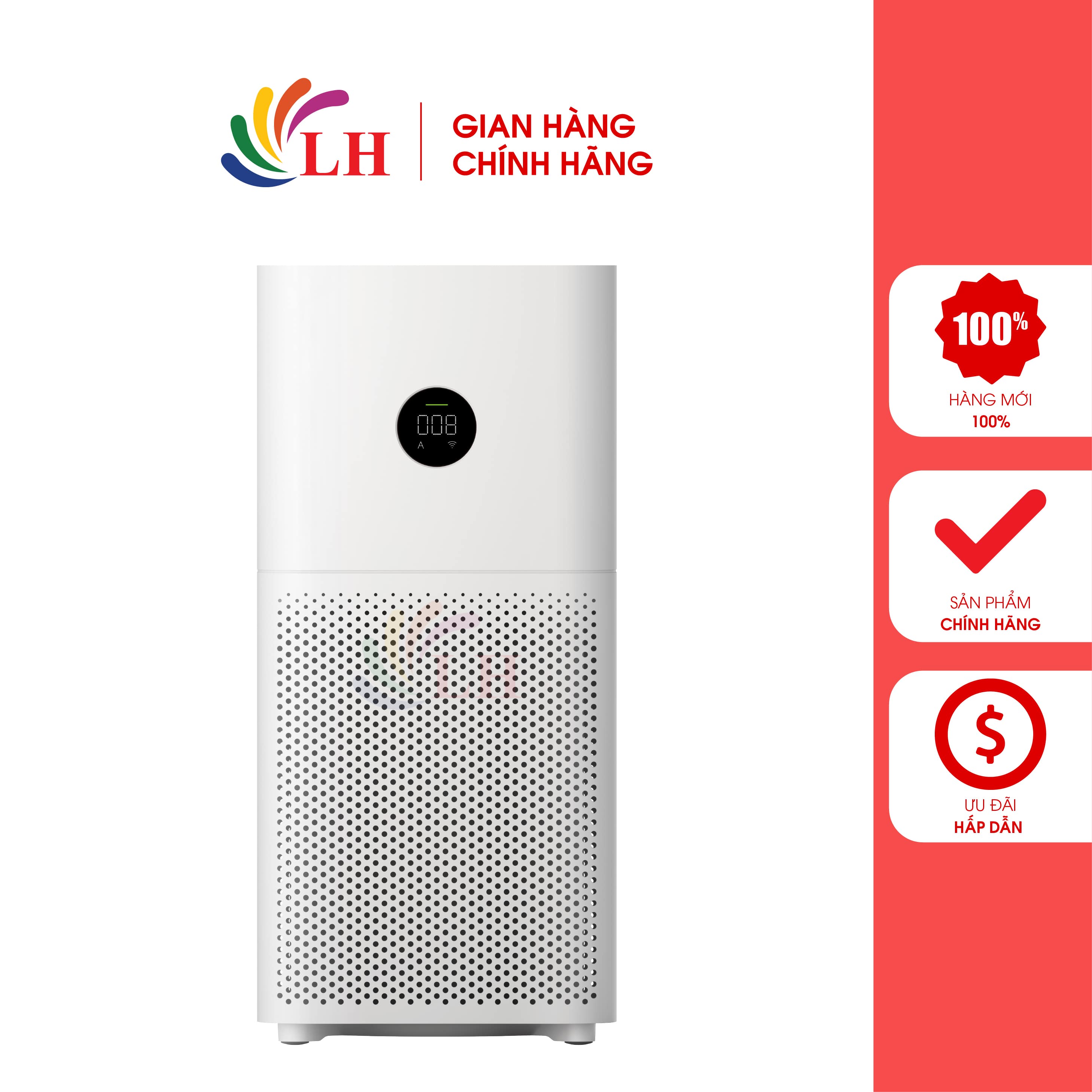 Máy lọc không khí Xiaomi Mi Air Purifier 3C 2021 BHR4518GL/BHR5110GL AC-M14-SC - Hàng chính hãng - Đèn báo chất lượng không khí, điều khiển bằng giọng nói, lọc bụi mịn 0.1 micro-met