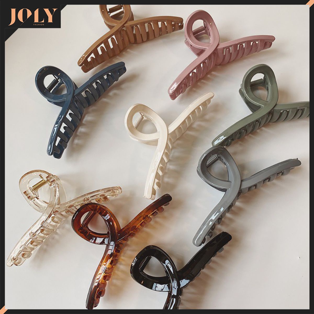 [25-29/5 Voucher 10%] Kẹp tóc nữ càng cua hàn quốc trong suốt dài cute đẹp cho tóc layer hot trend KC02 JOLY