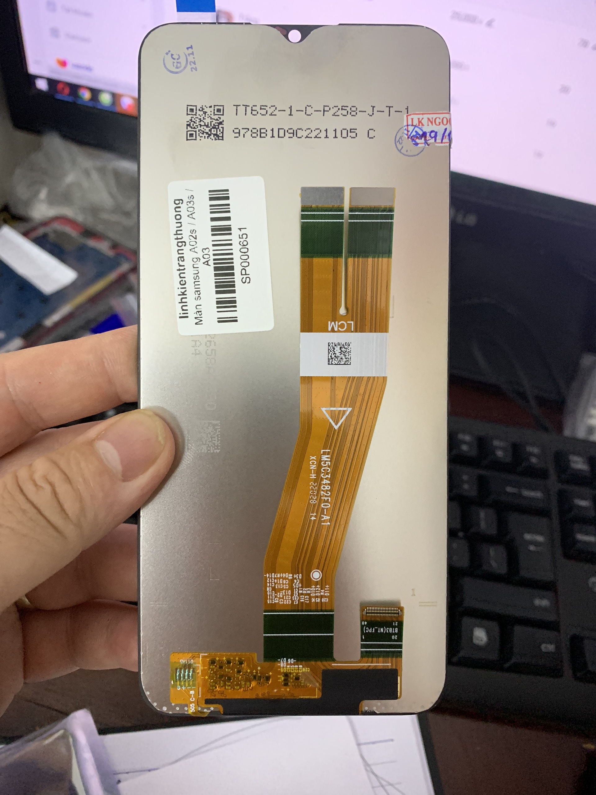 Màn hình zin samsung a02s / a03s / a03 hàng bao test, tặng kèm 1 tuýp keo