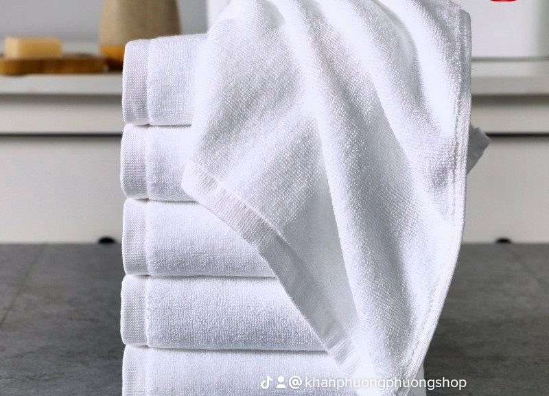 Khăn  khách sạn cao cấp 40 x 90(160gr) 100% sợi cotton, dày dặn, mềm mịn, thấm hút tốt
