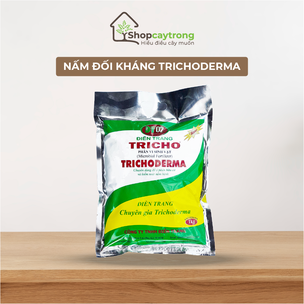Nấm đối kháng Trichoderma, men vi sinh ủ phân, trộn đất, cải tạo đất trồng - Túi 500gr và 1kg