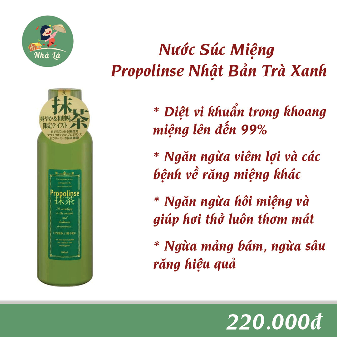 Nước súc miệng propolinse nhật bản trà xanh