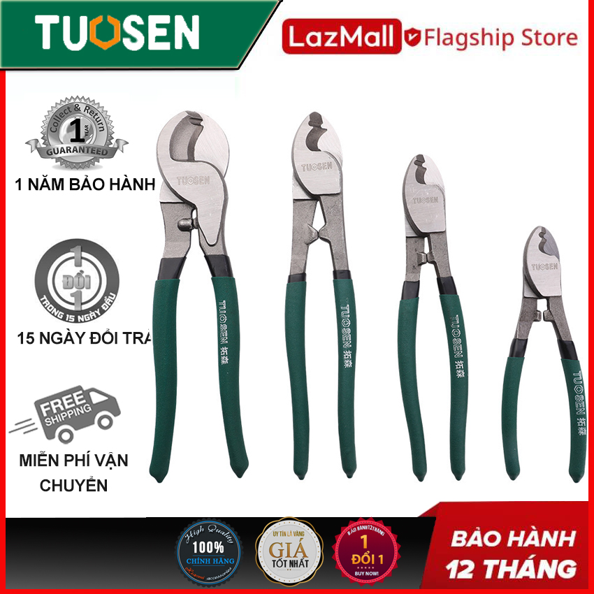 Kìm cắt cáp 6inch-8inch-10inch, kềm cắt cáp, kéo cắt cáp, máy cắt cáp 6-8-10inch tuosen