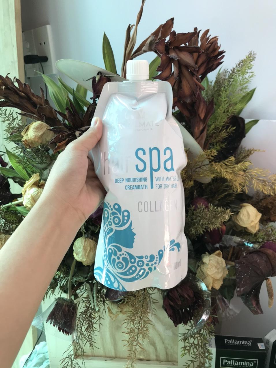 Kem hấp phục hồi wellmate hair spa keratin 500ml