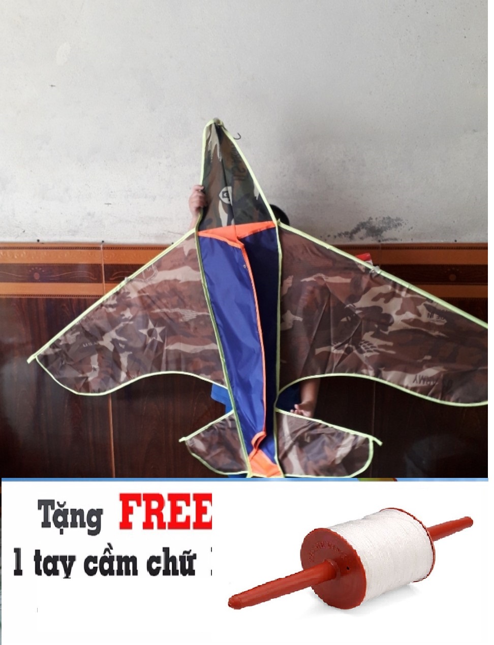 DIỀU MÁY BAY QUÂN SỰ TẶNG KÈM TAY CẦM THẢ DIỀU DÀI 100 MÉT