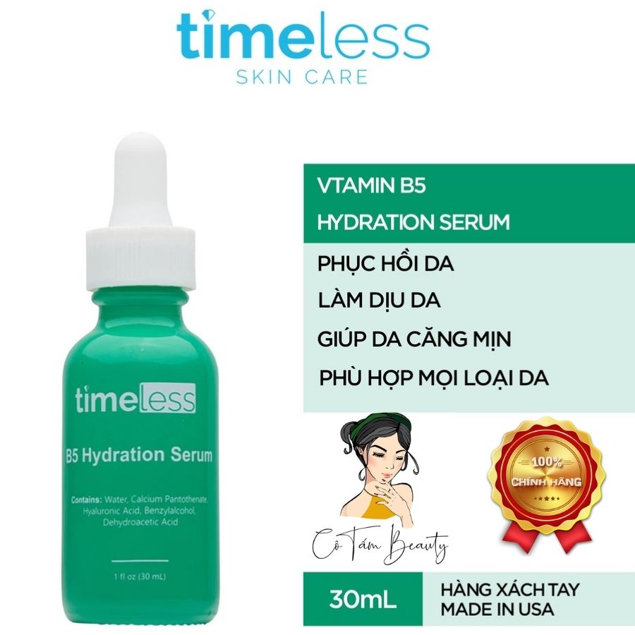 Serum phục hồi da Timeless Vitamin B5 + Hyaluronic Acid 30ml