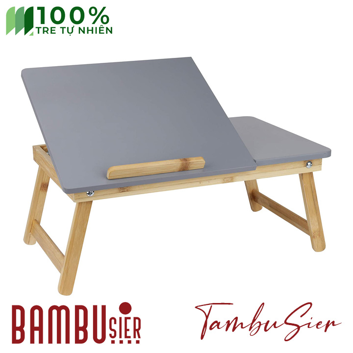 Bàn kê laptop gỗ tre gấp gọn đa năng
