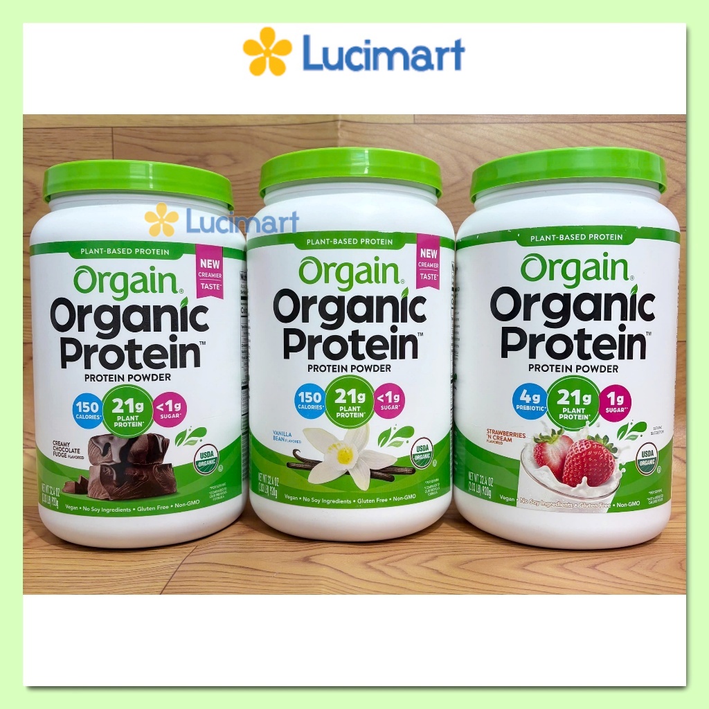 Bột đạm thực vật hữu cơ Orgain Organic Plant Based Protein Powder Hàng Mỹ