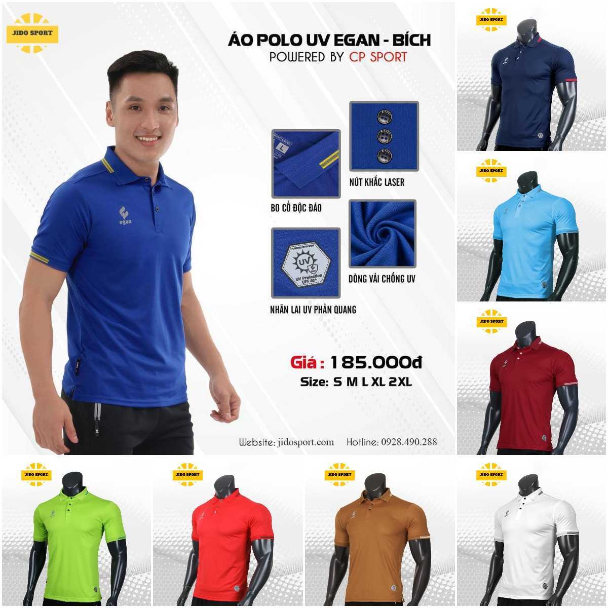 Áo Thun Polo Egan Cao Cấp [FREESHIP] Thiết Kế Năng Động | Trẻ Trung | Thấm Hút Tốt | Chống Tia UV