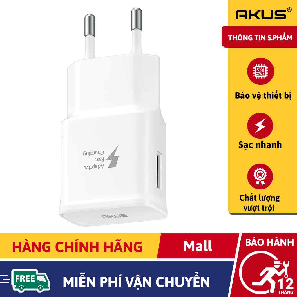 Củ sạc nhanh akus-qc30 - hàng chính hãng
