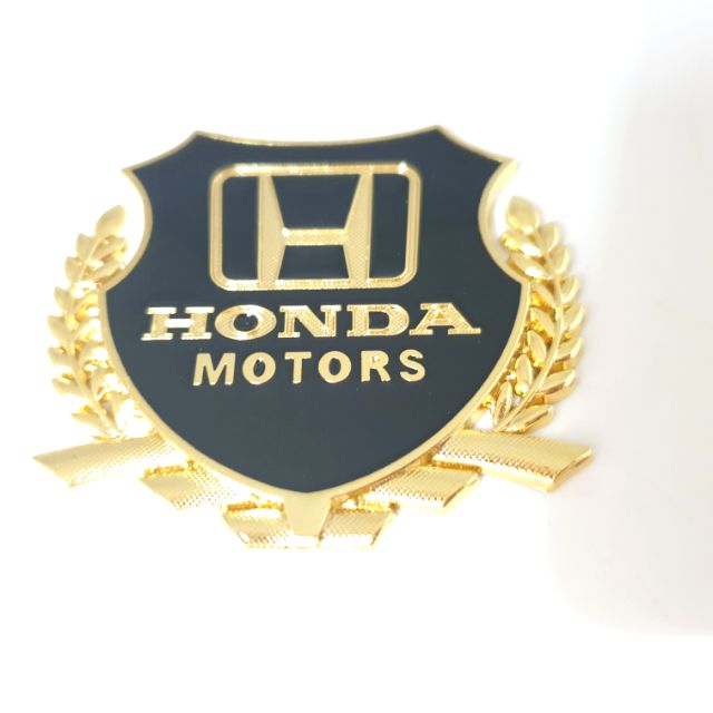 Logo trang trí ô tô, xe máy hình bông lúa Honda Yamaha