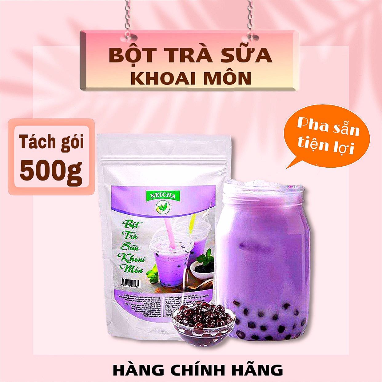 Bột sữa vị khoai môn pha sẵn siêu nhanh/ nguyên liệu pha trà sữa thơm ngon, đúng vị.