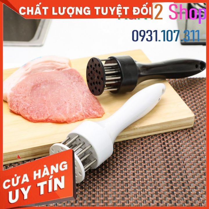 Dụng cụ l&agravem mềm thịt xăm da heo quay gi&ograven. Dụng cụ xăm thịt loại lớn 21 kim.