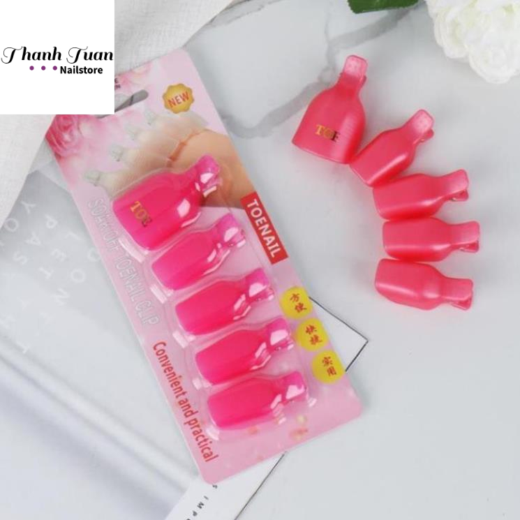 Kẹp ủ móng chân phá gel 10 cái/bộ tiện lợi - Phụ kiện đồ nail Thanh Tuấn