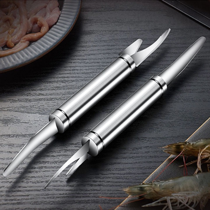 Dụng cụ dao cắt rạch lưng, lấy chỉ tôm tiện lợi
