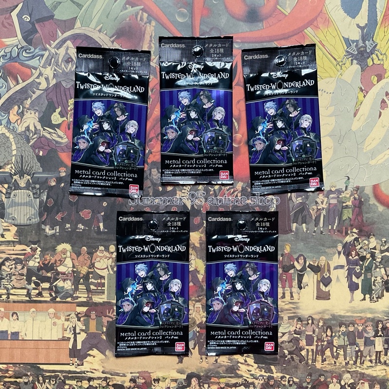 Pack metal card random thẻ nhân phẩm Disney Twisted-Wonderland vol.2 vol.3