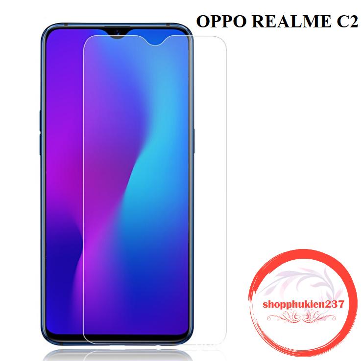 [HCM]Kính Cường Lực 9H Oppo Realme C2 Cường Lực Trong 9H Không Full Màn