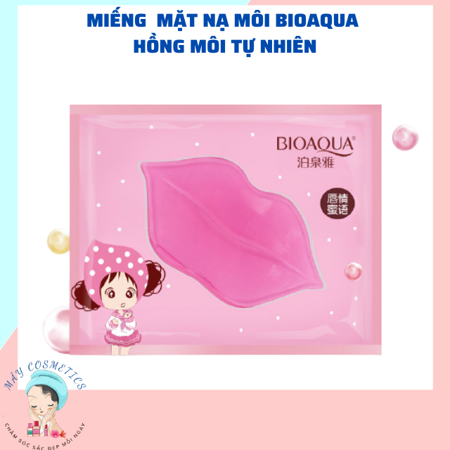 Miếng mặt nạ hồng môi bioaqua mặt nạ dưỡng môi hồng tự nhiên