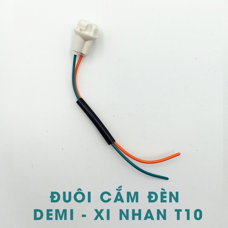 Đuôi giắc cắm đèn demi, xi nhan xe máy, ô tô chuẩn T10