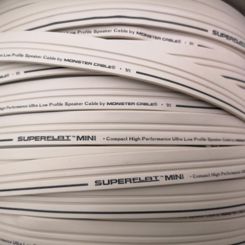 5 mét Dây loa Monster SUPERFLAT MINI 2 lõi 840 sợi 2 lõi mỗi lõi 3.52mm đồng nguyên chất