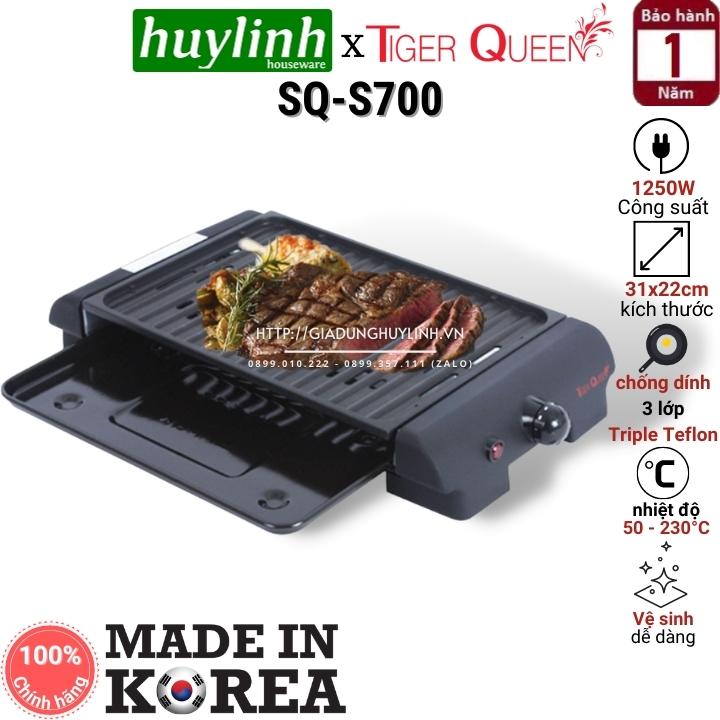 Vỉ nướng điện hàn quốc tiger queen sq-s700 - 1250w