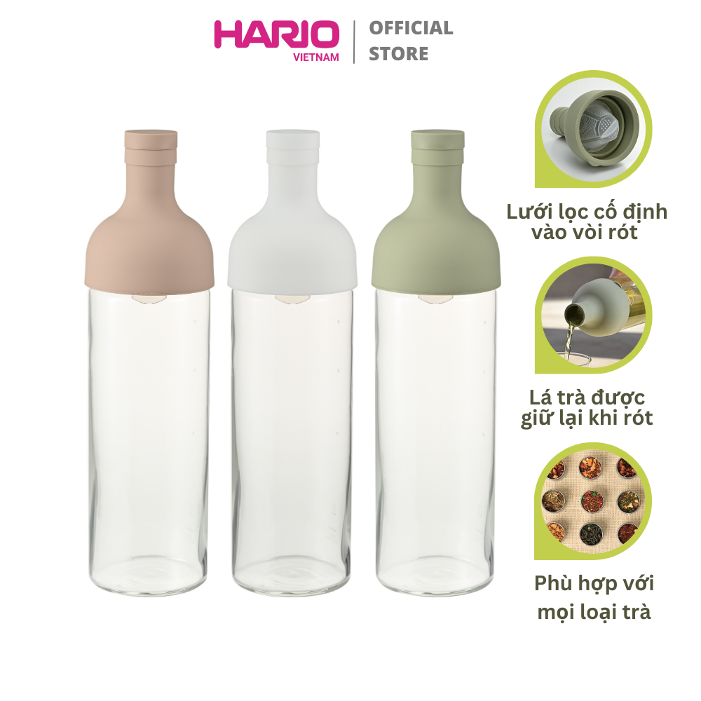 Bình pha trà cold brew Hario Filter-in Bottle FIB 300ml 750ml chất liệu
