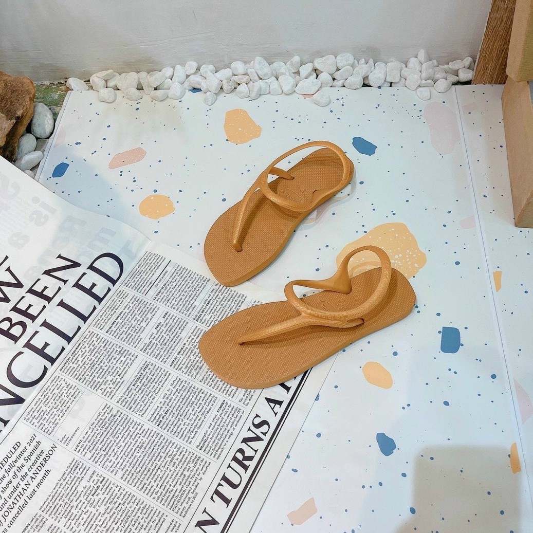 Sandal Xỏ Ngón Nữ Quai Kẹp Đế Bệt Dẻo Đi Học Đi Mưa Đi Biển Hàng Đẹp Giá Rẻ - 5