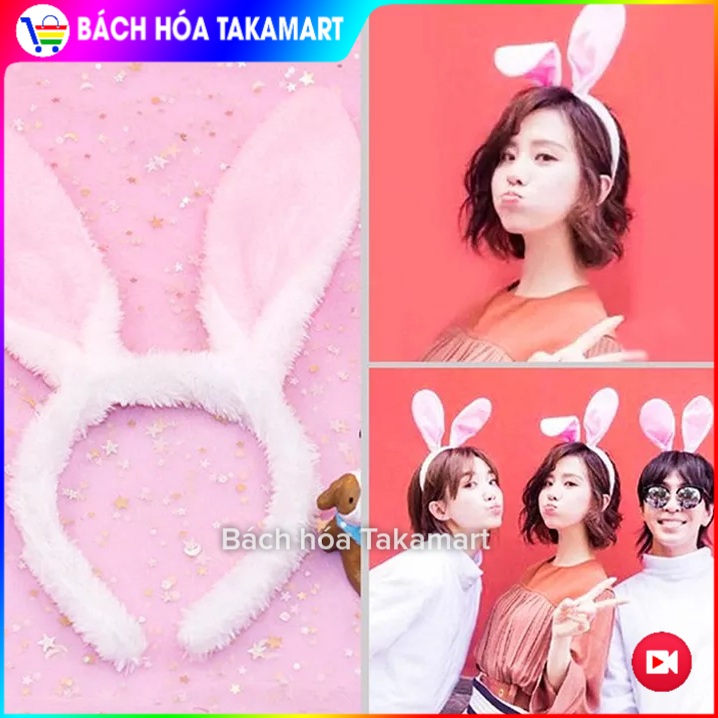 [Có Video nhiều mẫu] Cài đầu tai Thỏ Bông cute, Tai thỏ đeo đầu, Tai Thỏ Bông cài đầu, cài đầu nữ, cài đầu cho bé, cài đầu đẹp, cài đầu cổ trang, cài đầu tóc, băng đô cài đầu - Bách hóa Takamart