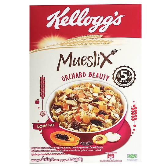 Ngũ cốc ăn sáng Kellogg’s Mueslix Orchard Beauty 375g