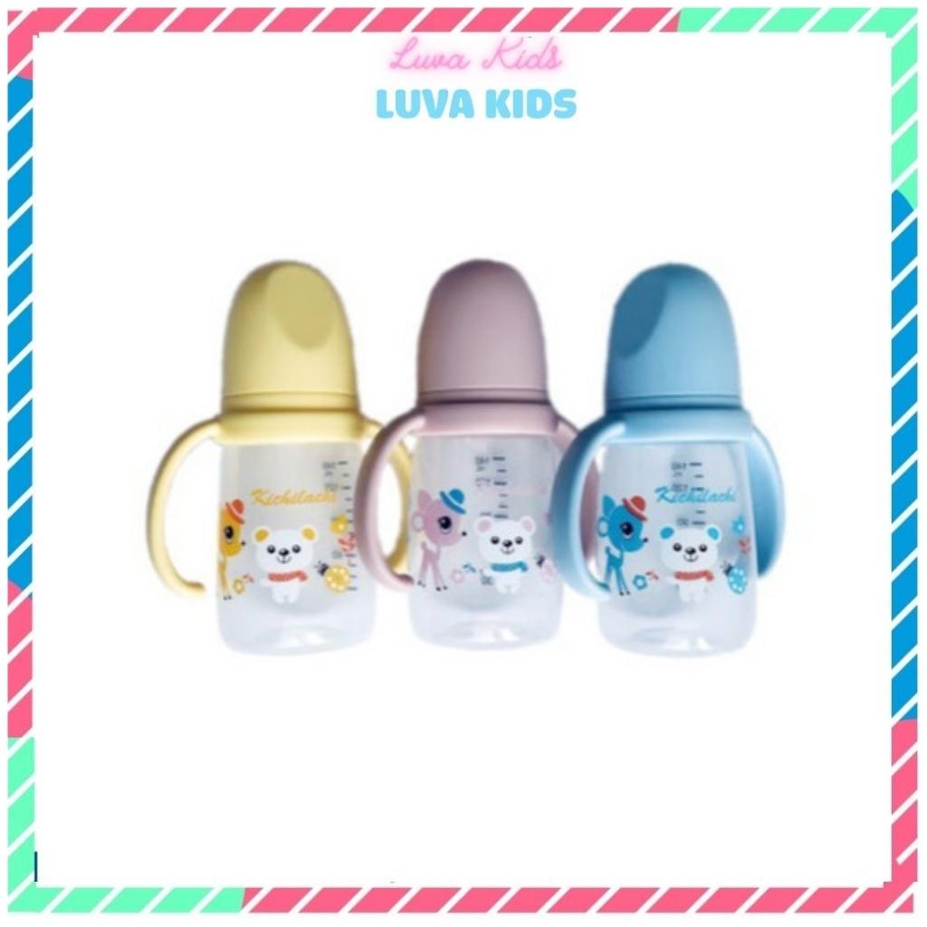 Bình sữa cho bé Kichi 140ml, bình sữa cho trẻ sơ sinh Luva Kids