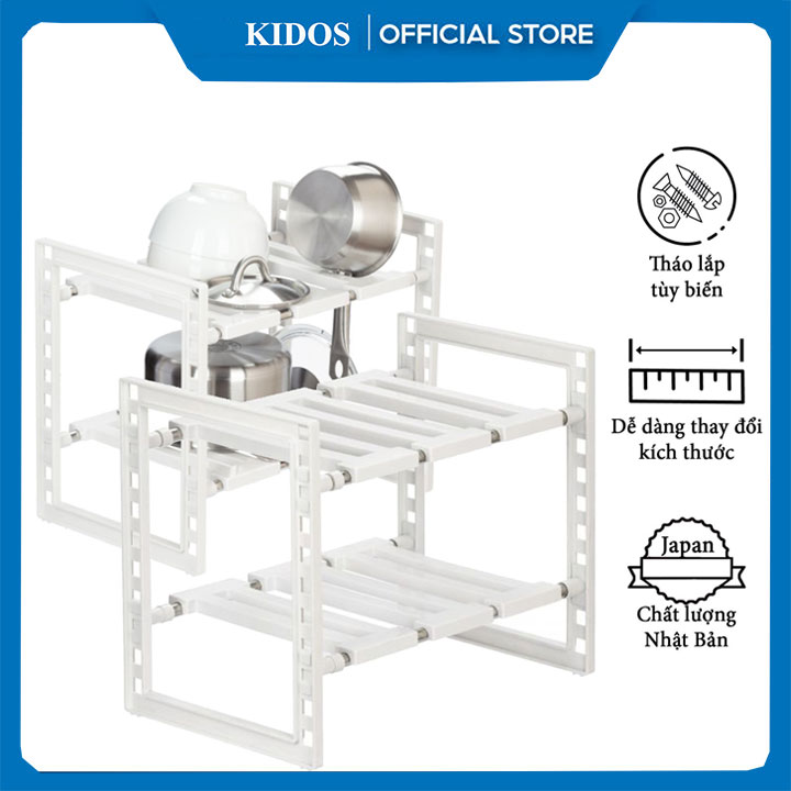 Kệ nhà bếp đa năng, kệ gầm bếp Tokyo INOCHI thông minh tiện lợi dành cho nhà bếp nhà tắm nhà bếp xuất nhật có thể thay đổi kích thước linh hoạt theo nhu cầu sử dụng
