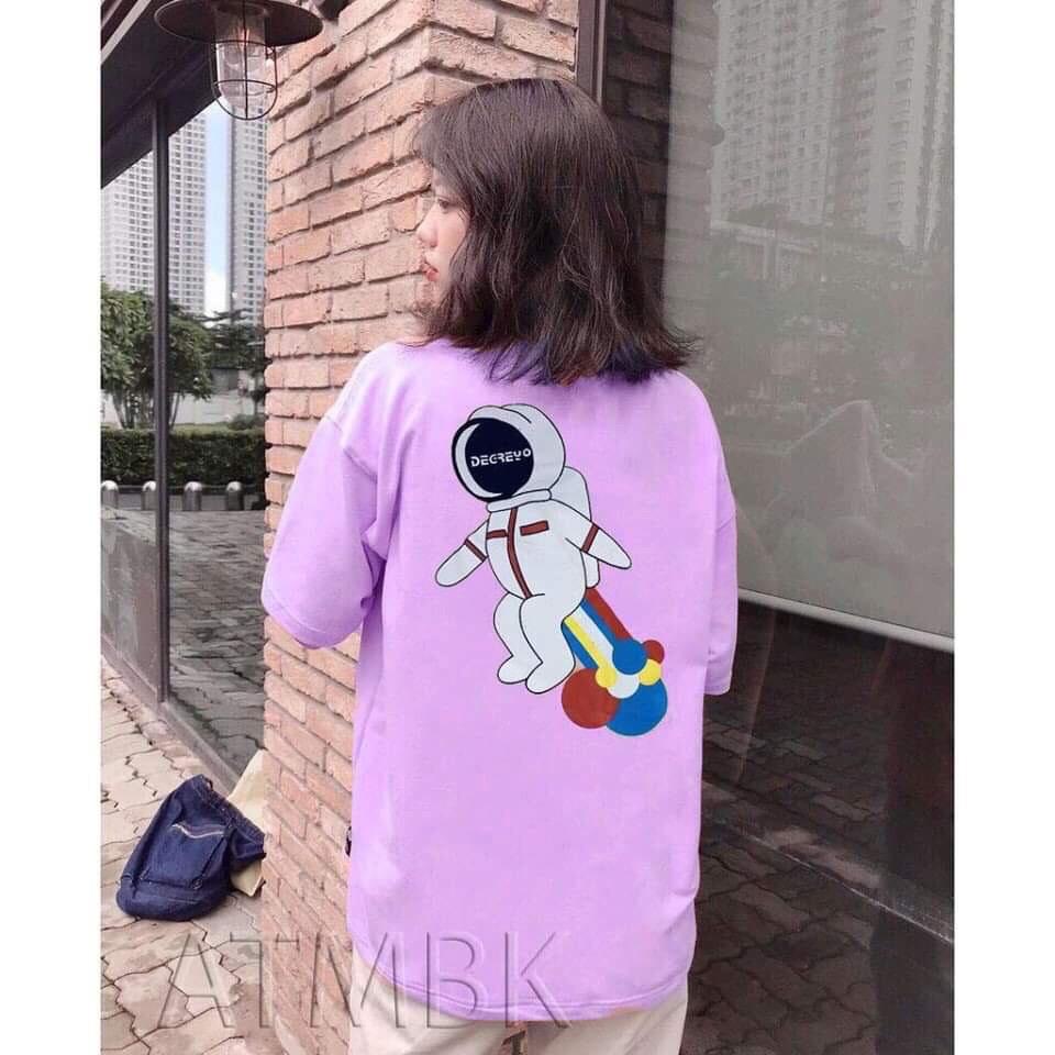 Áo thun form rộng degrey in hình cực chất ( kèm ảnh thật)