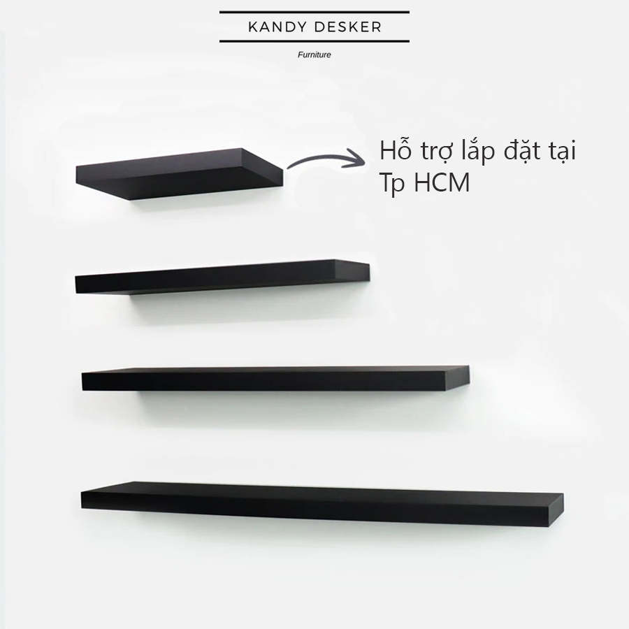 Giá sách treo tường, kệ gỗ trang trí KanDy Desker