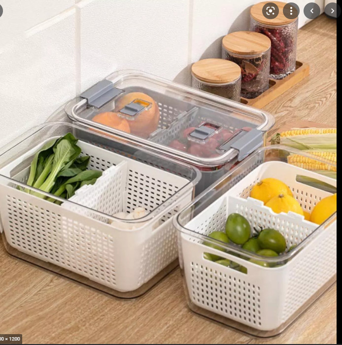 [HOT] [HÀNG TỐT DÀY DẶN] HỘP ĐỰNG THỰC PHẨM KÈM RỔ TÁCH NƯỚC 2 NGĂN LINH HOẠT 1.7L - HỘP  ĐỰNG THỰC PHẨM 2 NGĂN DÀY DẶN CÓ RỔ TÁCH NƯỚC CHỐNG HƯ ÚNG THỰC PHẨM - CHỊU ĐƯỢC NHIỆT ĐỘ TRONG TỦ LẠNH HOẶC LÒ VI SÓNG