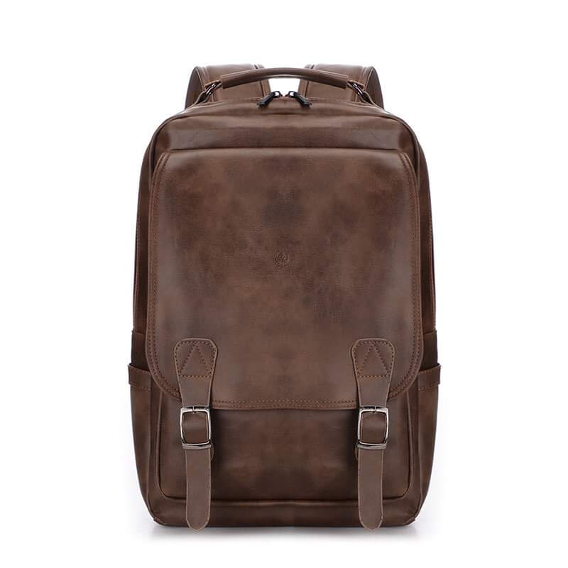 [Chính hãng] Ba lô da nam thời trang Hàn Quốc để vừa laptop [BL6602]