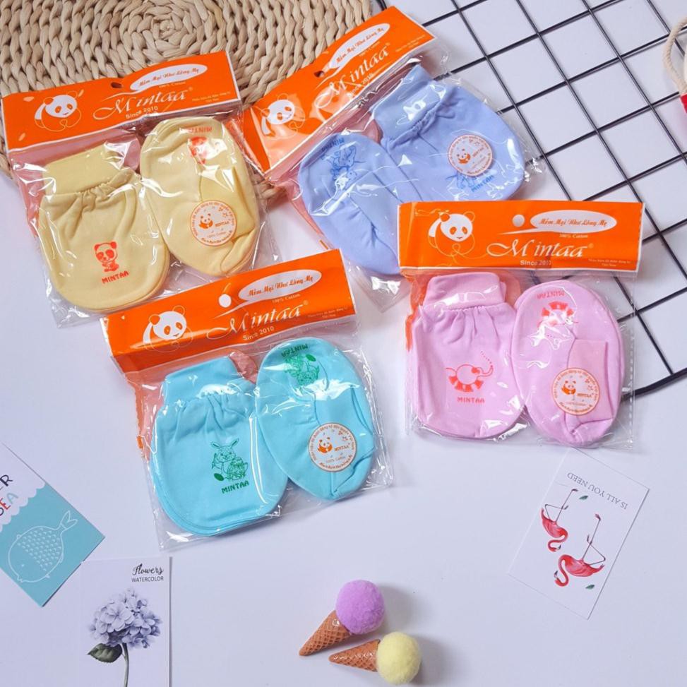 Bao tay chân sơ sinh, bao tay, bao chân cho bé Mintaa, siêu mềm, giữ ấm cho bé Ori Kids