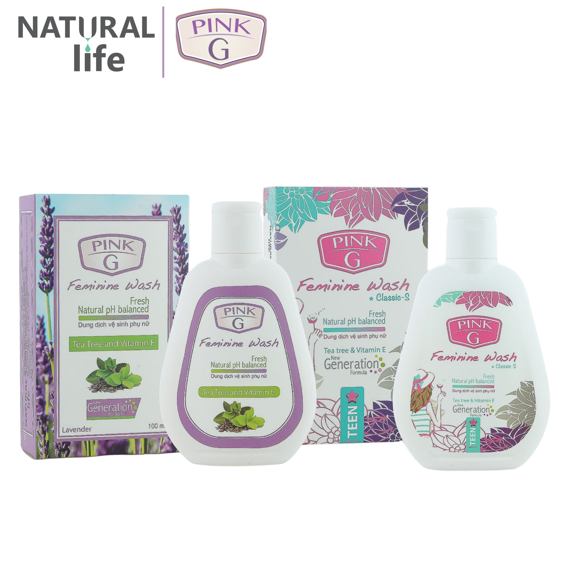 Combo 2 Dung Dịch Vệ Sinh Phụ Nữ Pink G 100ml Hương Hoa