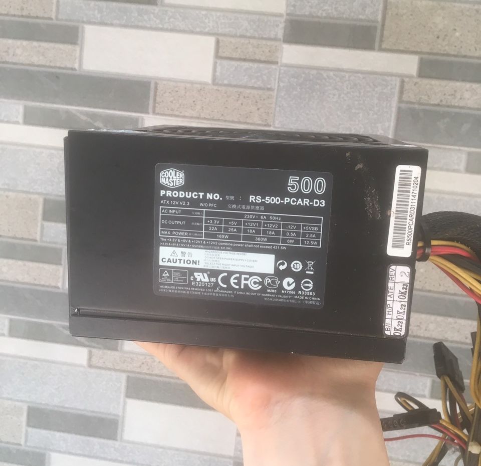 Nguồn máy tính Cooler Master 500-650w cũ chiến tất cả các loại game