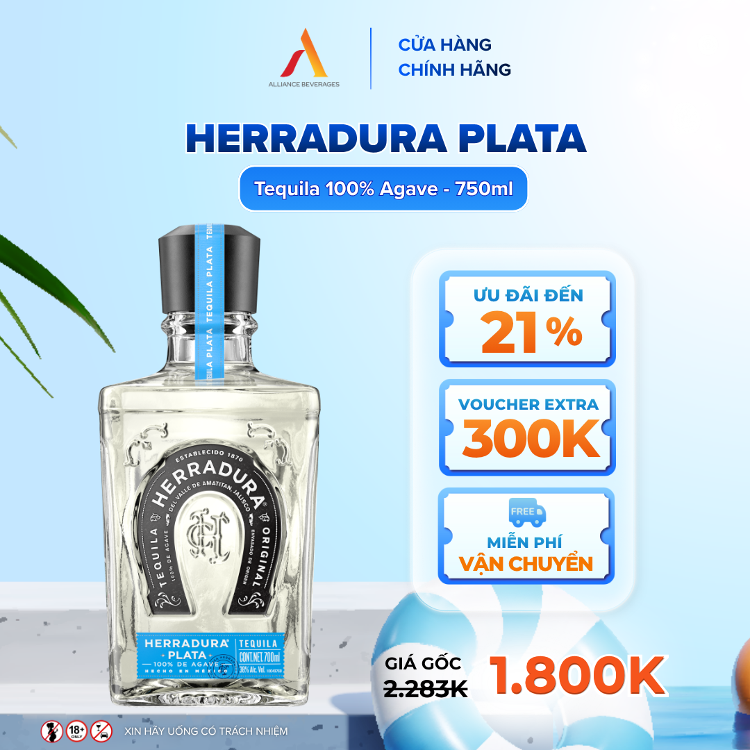 Rượu Tequila Herradura Plata 750ml