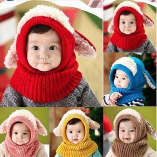Mũ Lông Cừu Cho Bé Từ 05 Tháng Đến 03 Tuổi