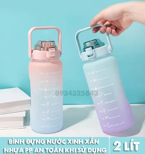 Bình đựng nước xinh xắn 2 lít nhựa PP